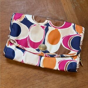 Coach Multicolor Patterned Nylon Hanging Travel Bag